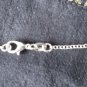 Vintage 1970-s 925 Sterling Silver Large Black Pearl Pendant / 18 inch Chain