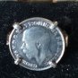 Antique Vintage 1918 George V Sterling Silver Coin Ring Signet , Size UK N, US 7