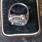 Antique Vintage 1918 George V Sterling Silver Coin Ring Signet , Size UK N, US 7