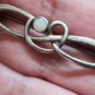 Antique Vintage 1950-s Celtic Sterling Silver Opal Brooch - Beautiful!