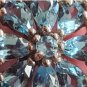 Vintage Large Heavy 1980-s 925 Sterling Silver Aquamarine Ring Size US 6, UK M