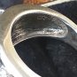 Vintage Large Heavy 1980-s 925 Sterling Silver Aquamarine Ring Size US 6, UK M