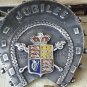 Antique Vintage Victorian Enamel Queen Victoria Golden Jubilee Brooch 1837-1887