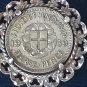 Antique Vintage 1939 George VI Silver Pendant on 18 inch Chain - Beautiful!
