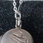Antique Vintage Victorian 925 Silver Small Locket Pendant / Modern 20 inch Chain