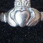 Antique Vintage 1940-s IRISH CLADDAGH Silver Ring Size UK O, US 7- Very Rare!