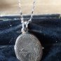 Antique Vintage 1930-s 925 St Silver  Locket Pendant on Modern 20 inch Chain.
