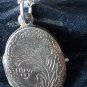 Antique Vintage 1930-s 925 St Silver  Locket Pendant on Modern 20 inch Chain.
