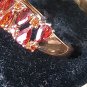 Vintage 1990-s 14 Ct Rolled Gold Orange Topaz Ring Size UK O 1.2 US 7 1/4.