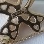 Vintage 1990-s 18 CT Gold Plated Celtic Cross Pendant on 18 inch Chain in Box.