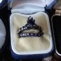 3 X Vintage 1990s Silver Plated Irish Celtic Claddagh Rings  Size US 7-8, UK O-Q