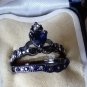 3 X Vintage 1990s Silver Plated Irish Celtic Claddagh Rings  Size US 7-8, UK O-Q