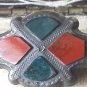 Antique Vintage Victorian 1850-s Small Scottish Pebble Agate Solid Silver Brooch