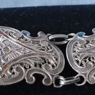 Antique Vintage 1920-s Silver 800 Enameled Bracelet 7 inch   - 17. 16  grams