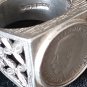 Antique Vintage 1911 George V Sterling Silver Coin Ring Signet , Size UK T US 10