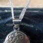 Vintage 1970-s 925 Sterling Silver MUM Locket Pendant on Modern 20 inch Chain.