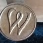 Antique Vintage Victorian 1890-s BAKELITE LETTER DESK SEAL- Letter W
