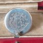 Antique Edwardian 1905 Birmingham Silver Lapel Pin By Levi & Salaman Boxed.