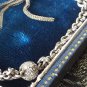 Antique Vintage Victorian Albertina Sterling Silver Bracelet with Tassle.