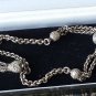 Antique Vintage Victorian Albertina Sterling Silver Bracelet with Tassle.