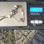 Antique Vintage Victorian Albertina Sterling Silver Bracelet with Tassle.