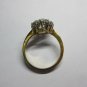 Antique Vintage 1920-s 9 Ct Rolled Gold Diamond-Quartz Ring Size UK R 1/2, US 9