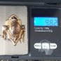 Antique Vintage Late Victorian 1890-s Rolled Gold Smokey Quartz Large Brooch