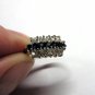 Antique Vintage 1920-s 9 Ct Rolled Gold Sapphires Zircons Ring Size UK L, US 5.5