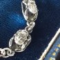 Antique Vintage 1920-s Sterling Silver Scarab Bracelet.