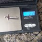Antique Vintage Victorian Scottish Amethyst Sterling Silver Sword Brooch.