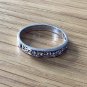 Antique Vintage 1920-s Sterling Silver 925 Band Ring with LOVE VERSE US 10 UK U