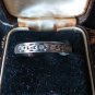 Antique Vintage 1920-s Sterling Silver 925 Band Ring with LOVE VERSE US 10 UK U