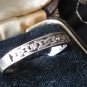Antique Vintage 1920-s Sterling Silver 925 Band Ring with LOVE VERSE US 10 UK U