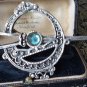 Vintage Extremely Large and Heavy  Irish Celtic Tara Pewter Brooch - Signed.