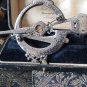 Vintage Extremely Large and Heavy  Irish Celtic Tara Pewter Brooch - Signed.
