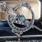 Vintage Extremely Large and Heavy  Irish Celtic Tara Pewter Brooch - Signed.
