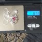 Vintage 1950-s 925 Silver Ruby Beautiful Design Pendant on 18 in Modern Chain.