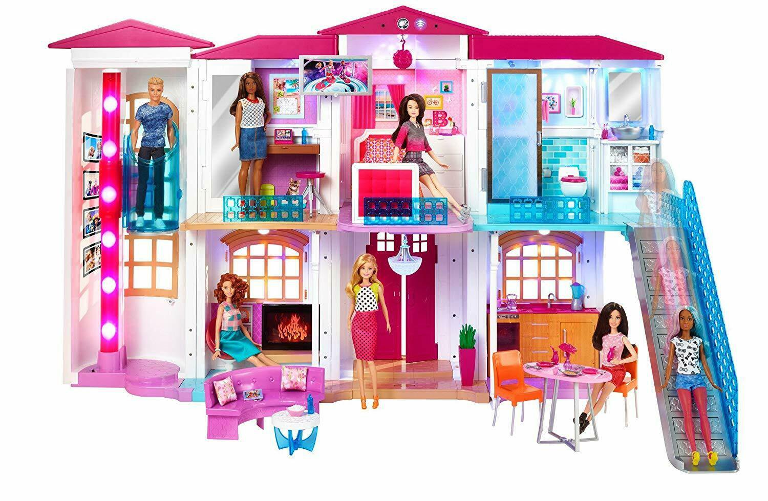 Barbie Doll Hello Dreamhouse DPX21 With WiFi Voice Activated Mattel RARE