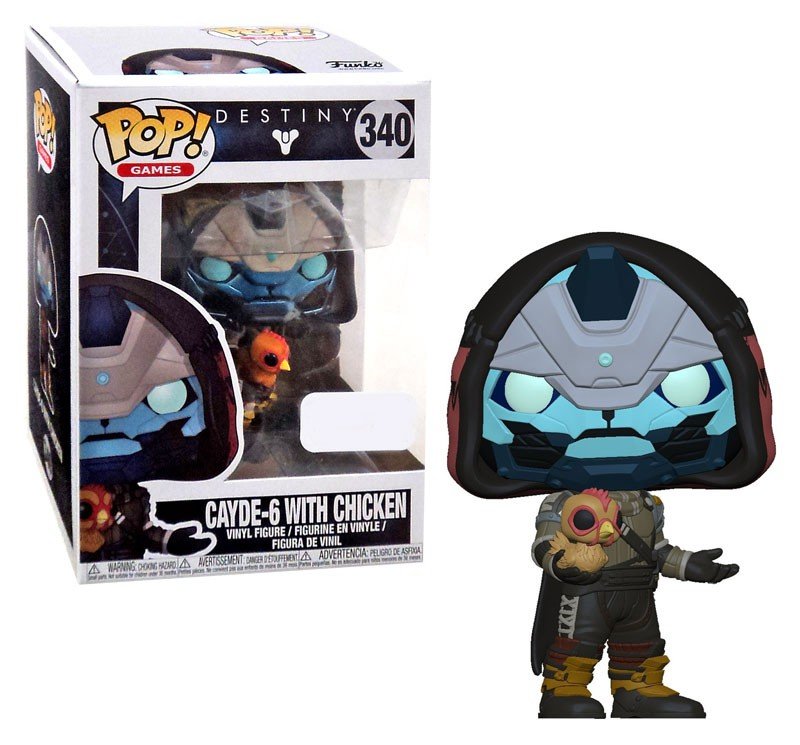 cayde 6 with chicken pop vinyl