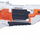 Longarm Nerf Doomlands Toy Blaster with Flip-Open Drum and 5 Official Nerf Doomlands Elite Darts