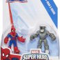 Playskool Heroes Marvel Super Hero Adventures Spider-Man and Rhino Figures