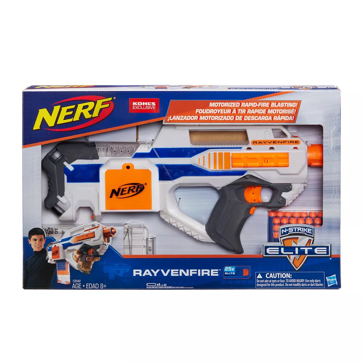 Nerf Exclusive N-Strike Elite Rayvenfire Motorized Rapid Fire Gun