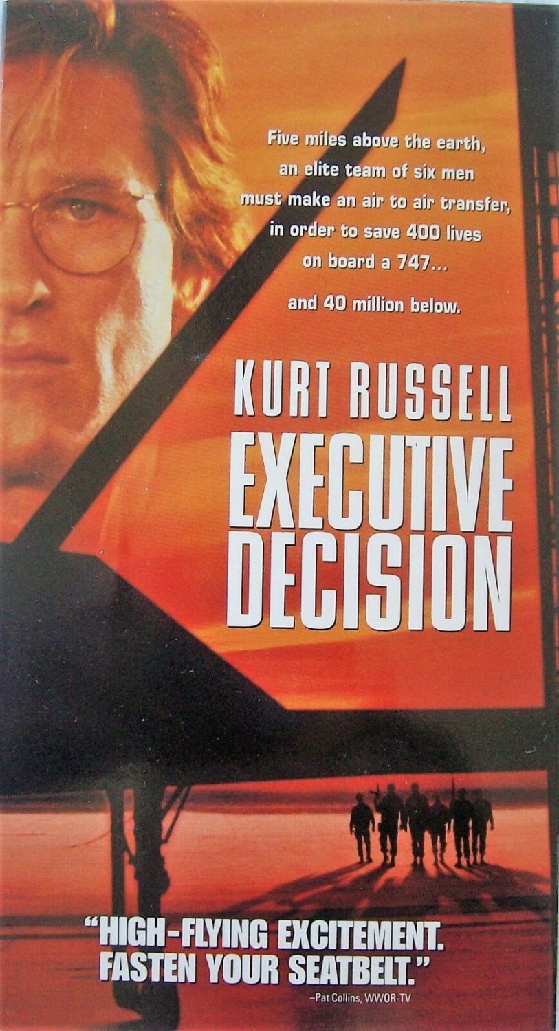 Executive Decision (VHS, 1996) Steven Seagal, Kurt Russell, Halle Berry,