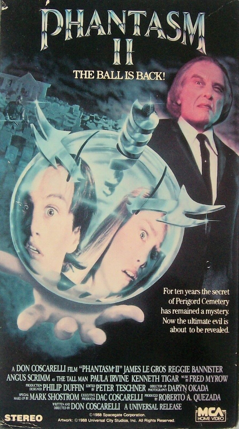 Phantasm II (VHS, 1988) Don Coscarelli Film, James Le Gross, Reggie ...