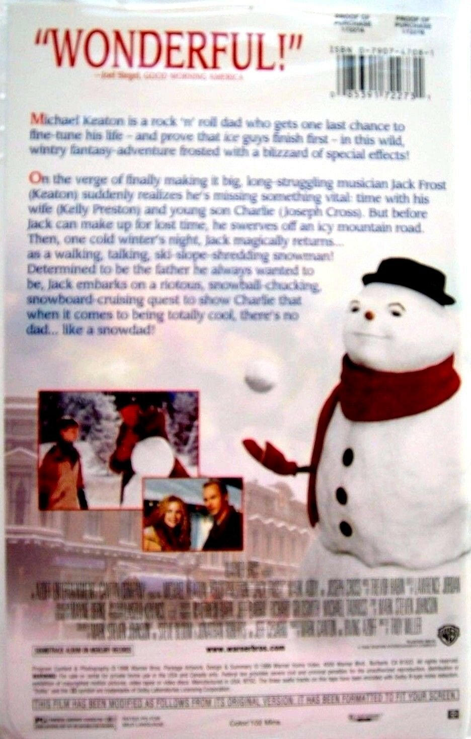 Jack Frost (VHS, 1999, Clamshell) Michael Keaton