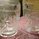 Pair Of Small Drinking Glasses - Molded Glass  -  1960's - FREE POSTAGE**