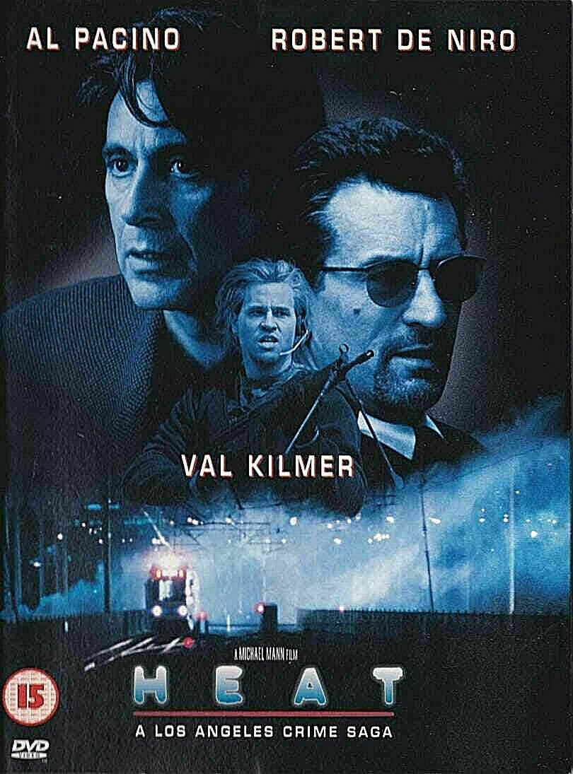 Heat starring Al Pacino & Robert De Niro (DVD 1995)  -  FREE POSTAGE**
