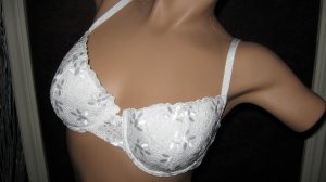 Cosabella Dandelion balconette bra in  white.