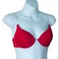 Red bra with clear straps and band