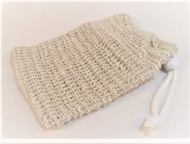 Large Sisal Soap Pouch